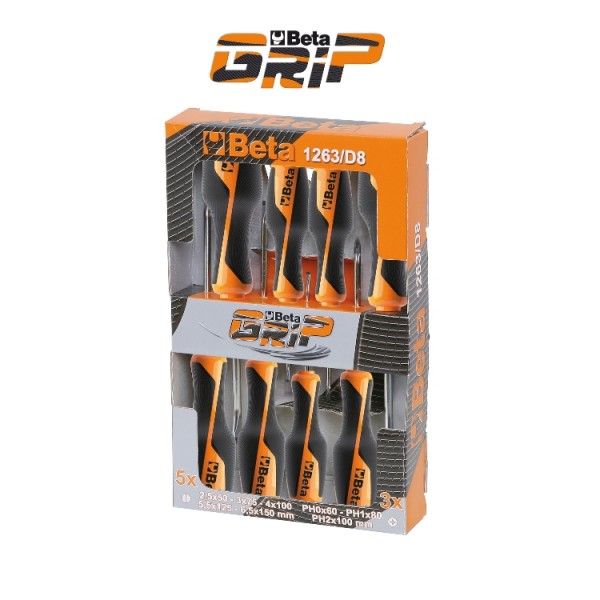 BETA 1263/D8 SET 8 GIRAVITI CROCE+TAGLIO