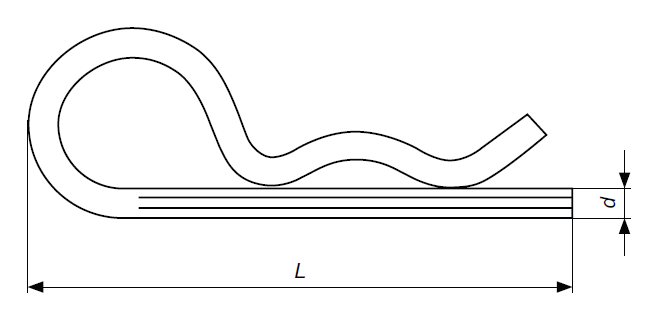 COPIGLIA 3.5X63 ZINCATO                 