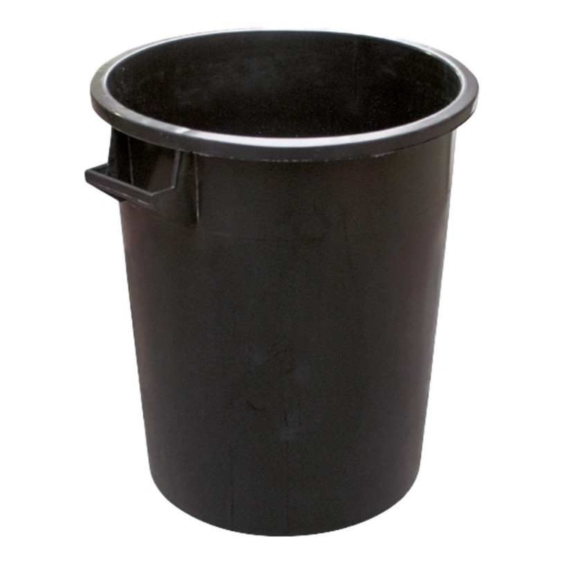 BIDONE INDUSTRIALE NERO 75LT 8/0075
