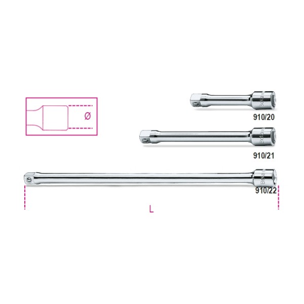 BETA 910/22 PROLUNGA 3/8 M-F            