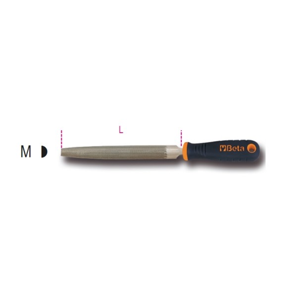 BETA 1719BMA/M LIMA 1/2 DOLCE 8" MANICO 