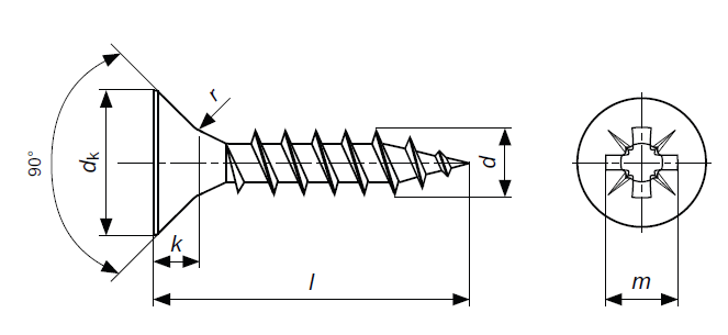 VITI TRUCIOLARI VTP 6X180 ZINCATE       