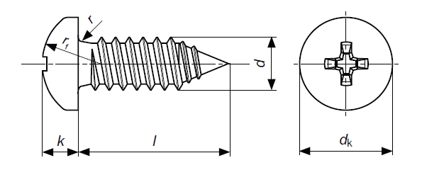 VITI AUTOFILETTANTI TC 4.2X22 ZINC 7981 