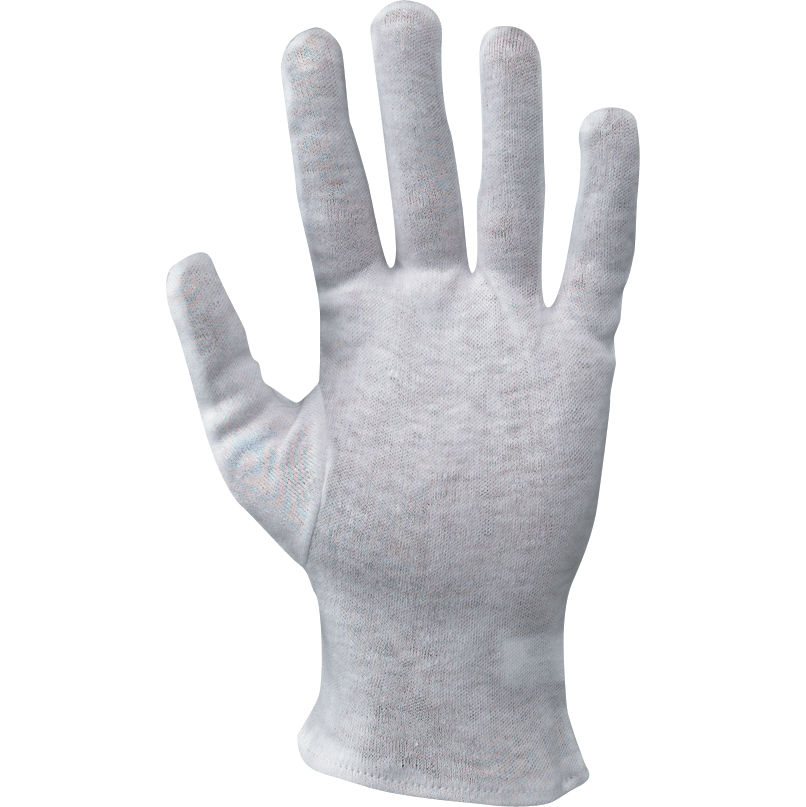 GUANTI COTONE BIANCO CE 9 ORLATO 335021