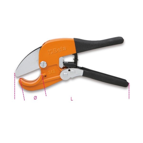 BETA 342 CESOIA A CRICCHETTO X TUBI PVC