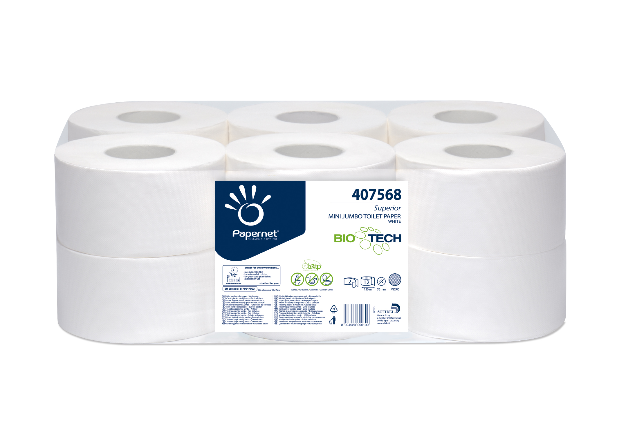 CARTA IGIENICA MINI JUMBO VEL052