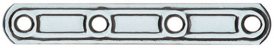 LASTRINA DIRITTA 60 4FORI INOX AL163IN6 
