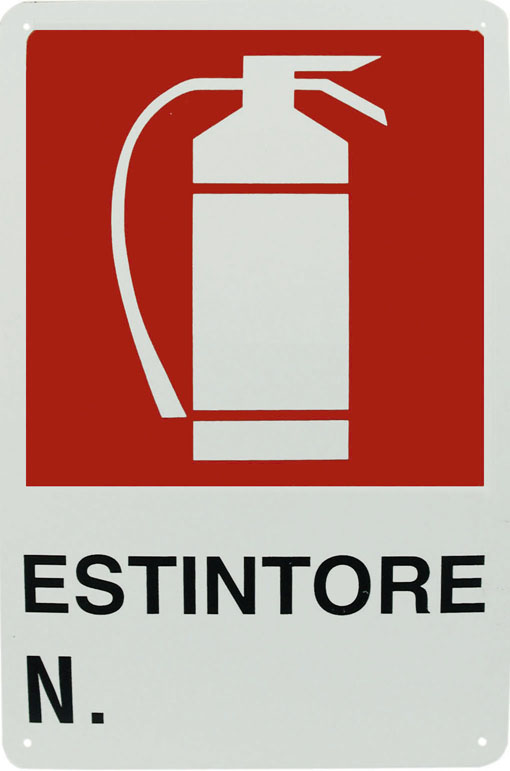 CARTELLO ESTINTORE 30X20 FI53308