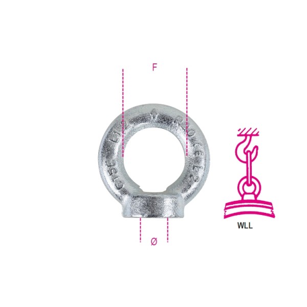 GOLFARE FEMMINA 18MM ZINCATO 8542       