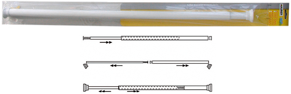 ASTA ESTENSIBILE 70-125CM BIANCO FI90168