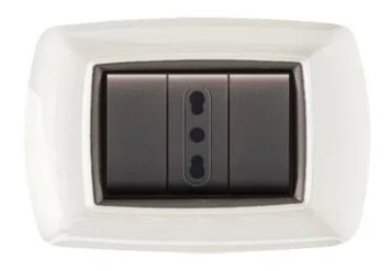 PLACCA LIFE 3 POSTI BIANCO ECL2983WH