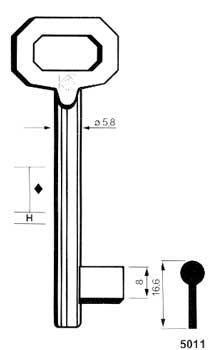 CHIAVI PASSEPARTOUT 5011                