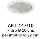 FILTRO X IMBUTO 22CM 147/10-BIL