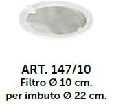 FILTRO X IMBUTO 22CM 147/10-BIL         