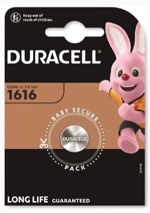 PILA DURACELL DL1616 3V 50MAH LIT 338237