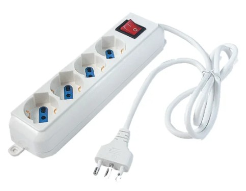 MULTIPRESA 4POSTI BIANCA ECK11104       