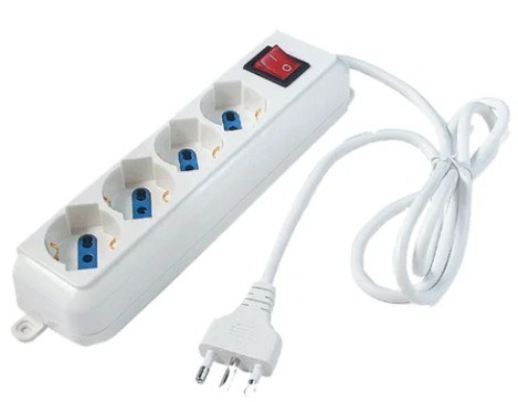 MULTIPRESA 5POSTI BIANCA ECK11105       