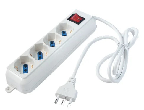 MULTIPRESA 6POSTI BIANCA ECK11106       