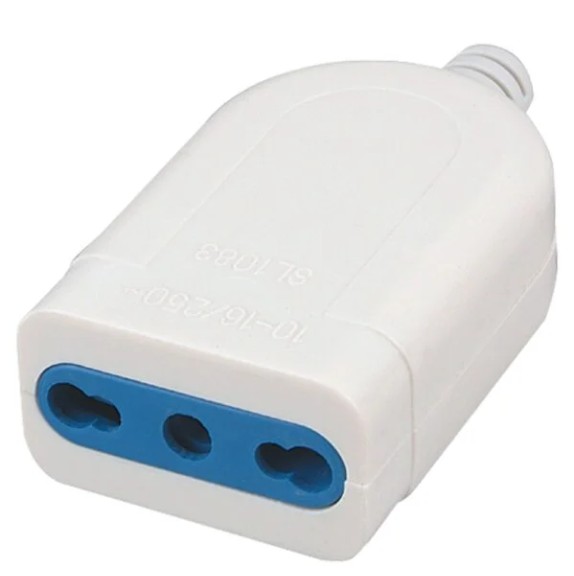 PRESA BIVALENTE 10/16A 2P+T ECK33501
