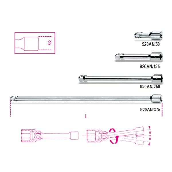 BETA 920AN/125 PROLUNGA ATTACCHI M/F 1/2