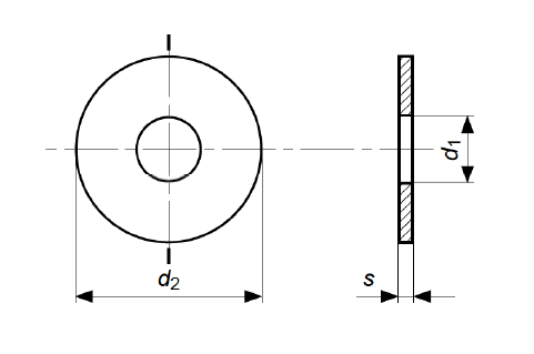 9021 M20x80 RONDELLE QUA ZN SPESS 5MM   