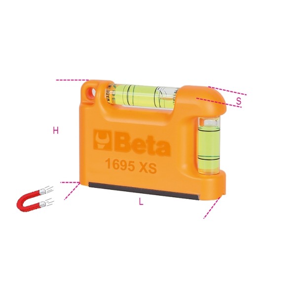 BETA 1695XS LIVELLA TASCABILE C/BASE V