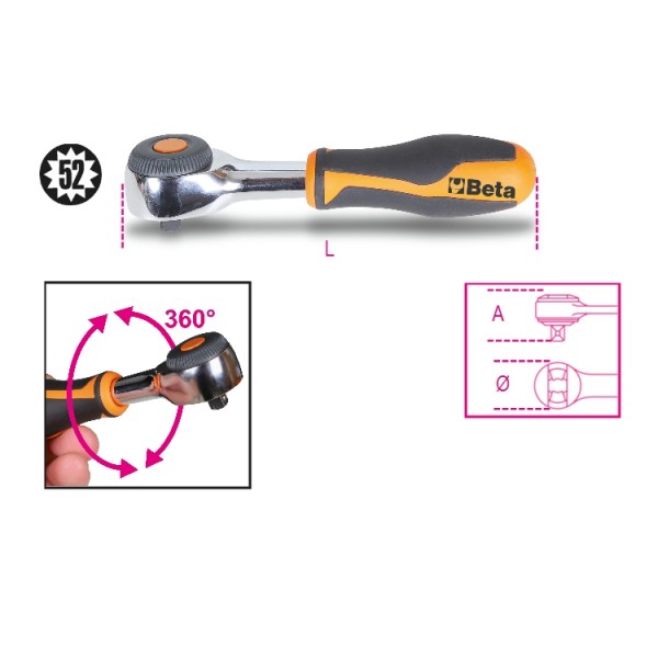 BETA 900/58 CRICCHETTO 1/4 52 DENTI
