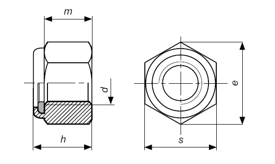 DADI AUTOBLOCCANTI 10G 982 M20 ZINCATI  
