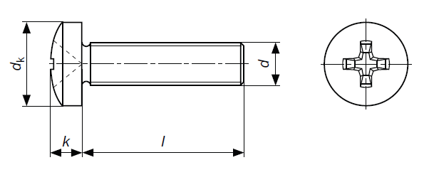 VITE TC CROCE 4X35 7687-7985 ZINCATA    