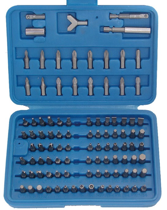 KIT 100 PZ INSERTI ATT. 1/4"C BGS765    
