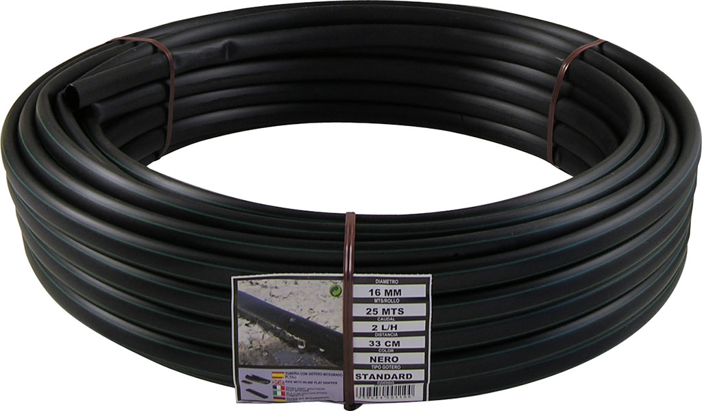 TUBO ALA GOCCIOL NERO D16MMRAIN5001650  