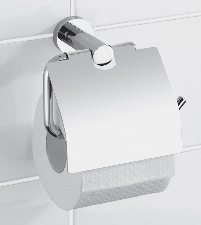 PORTA ROTOLO ACC. INOX C/COPERT. FI94297