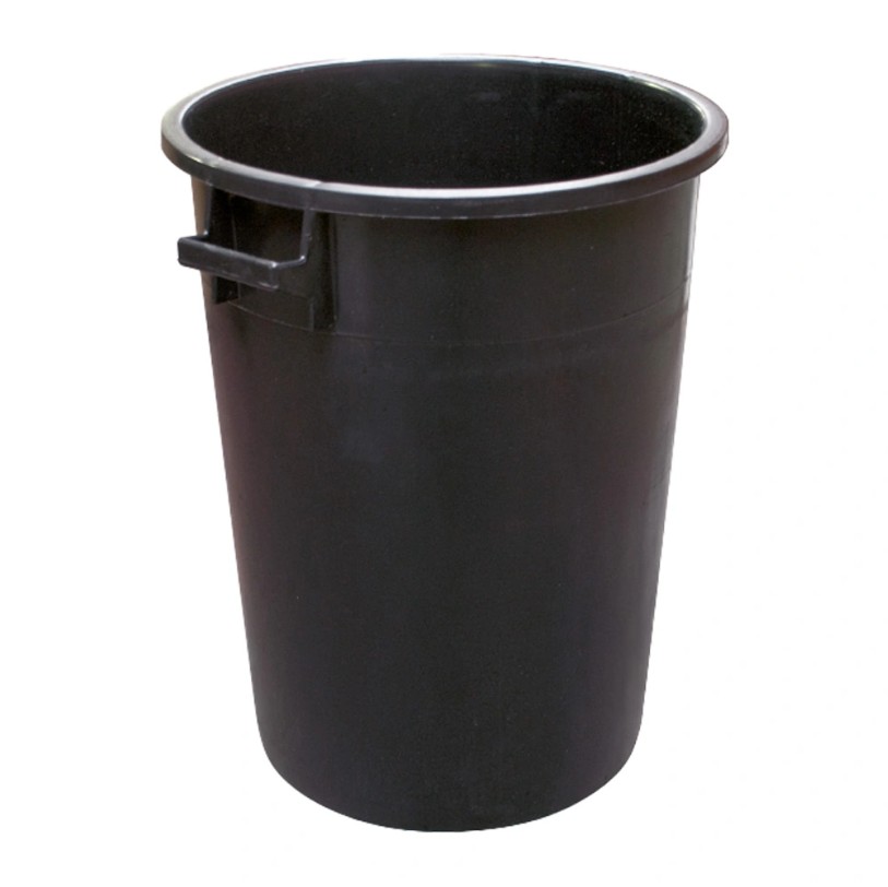 BIDONE INDUSTRIALE NERO 100LT 8/0100