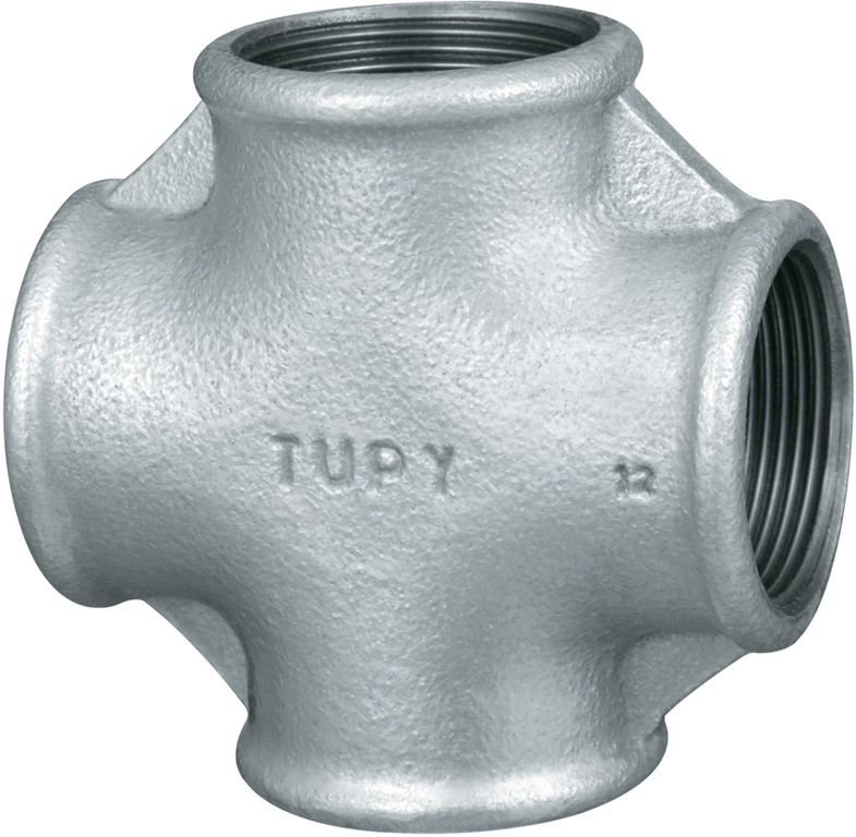 RACCORDO ZINCATO A CROCE FFFF 2" 180TT2Z