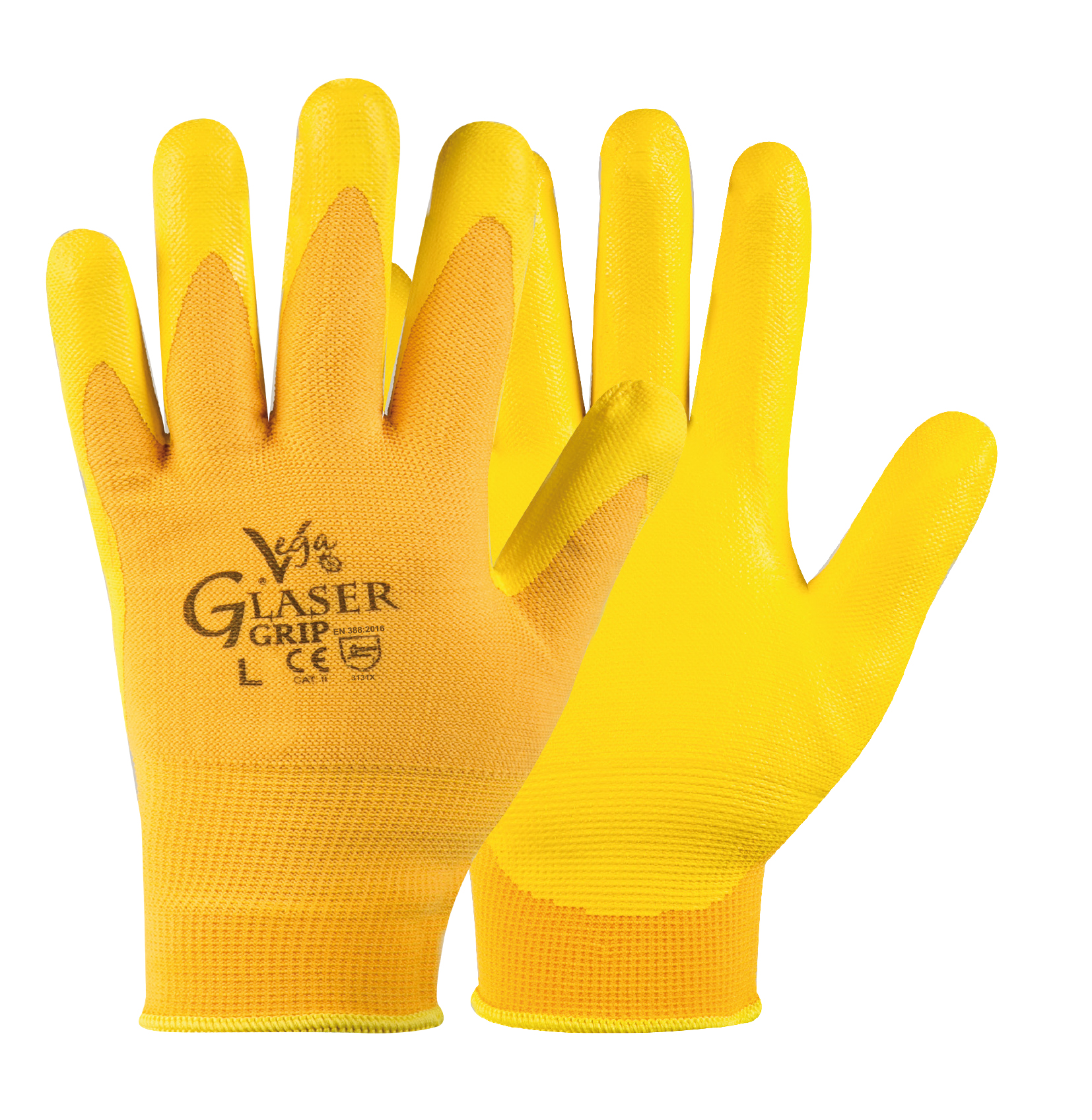 GUANTO NYLON BASE ACQ.GIALLO L GLASER/L 