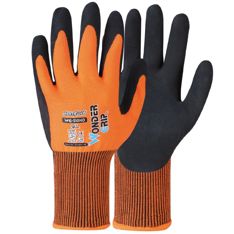 GUANTO POL.ARANCIO LATTICE 8/M COMFORT