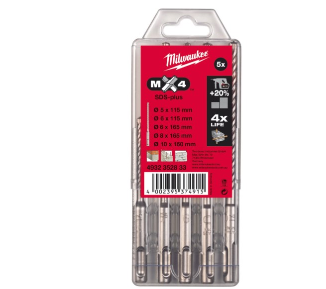 BLISTER PUNTE SDS MX4 (5 PZ) 4932352834