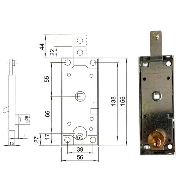 FASEM 109 SERR.BASCULANTE CIL.25X15     
