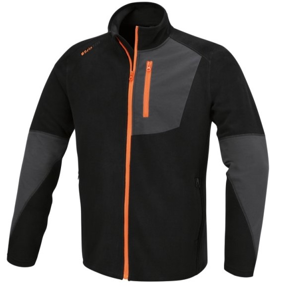 BETA 7657N TG.XL PILE ZIP LUNGA NERO    