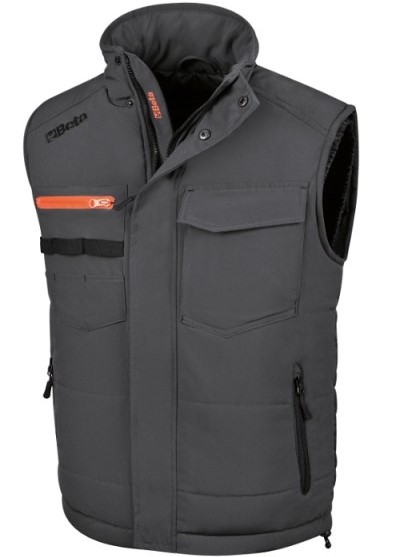 BETA 7673NG  GILET MULTIT B/GREY TG XXL 