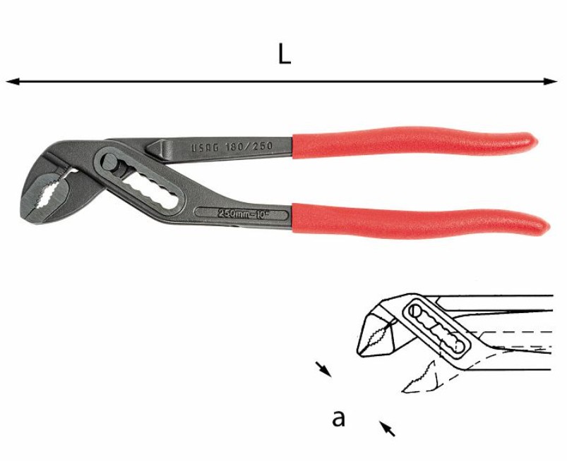 USAG 180 C_300 PINZA REGOLABILE