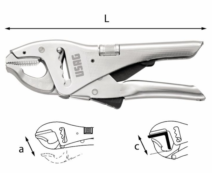 USAG 135A PINZA REG AUT CREM C/GAN COR  