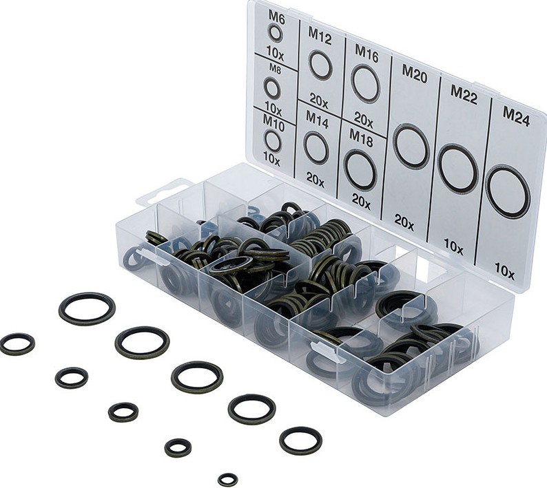 ASSORT 150 PZ GUARNIZIONI BONDE BGS 9306