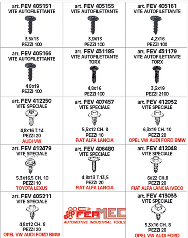 VITE PER TOYOTA LEXUS 5,3X16,5 412479   
