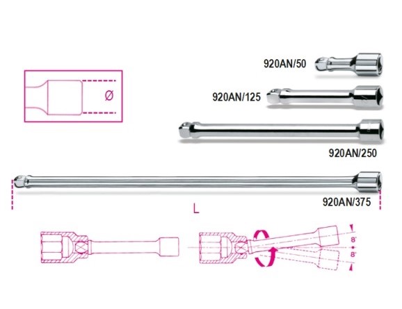 BETA 920AN/375 PROLUNGA ATTACCHI M/F 1/2