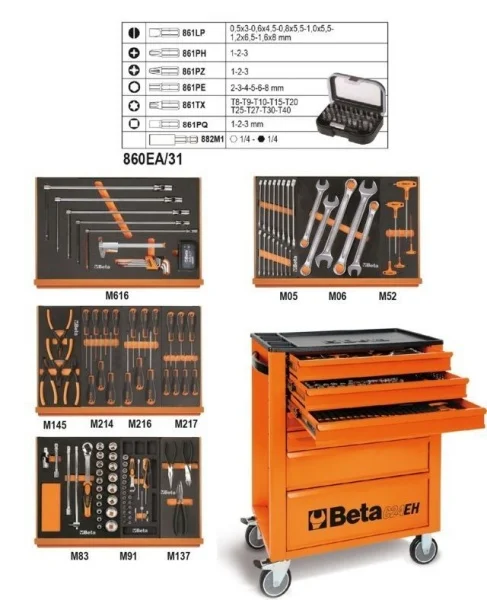 BETA 2400EH/VA-22+ASS.148 UTENSILI