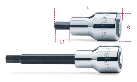 BETA 920PE/12L CHIAVI BUSSOLA ESAGONALE 