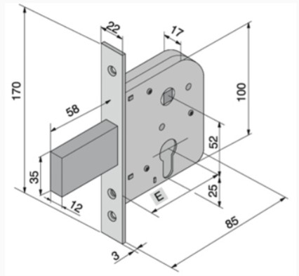 SERRATURA VELKA INFILARE COD. 292950    