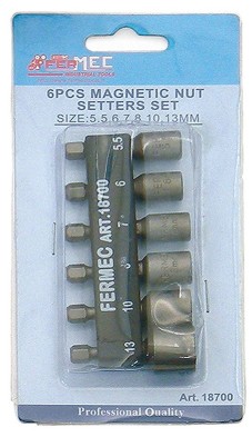 SET 6 PZ CHIAVI BUSSOLA MAGNETICHE 18700