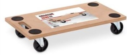 CARRELLO LEGNO 4 RUOTE GIR. 30X60 200KG.